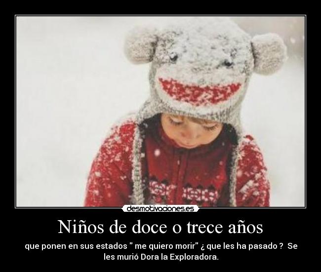 Niños de doce o trece años -