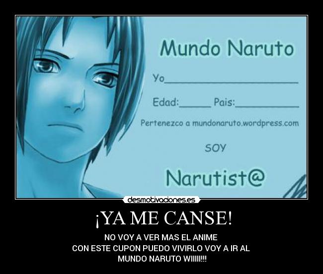 ¡YA ME CANSE! -