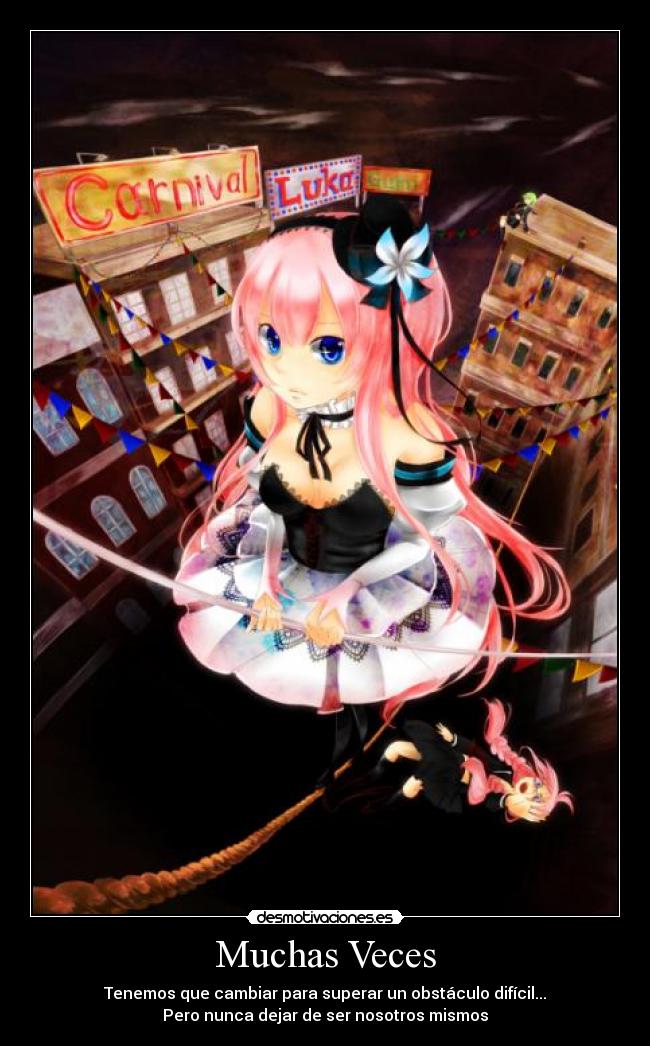 carteles anime vocaloid luka megurine desmotivaciones