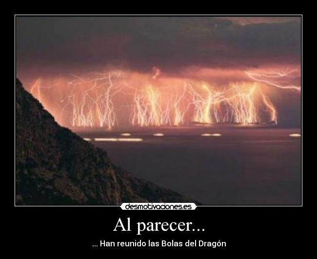 Al parecer... -