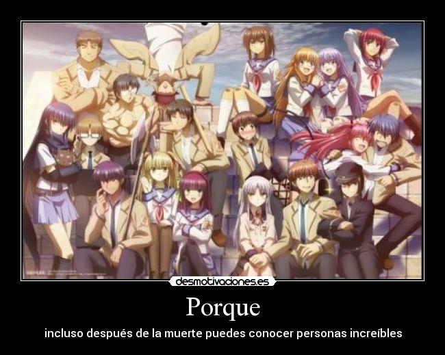 carteles angel beats desmotivaciones