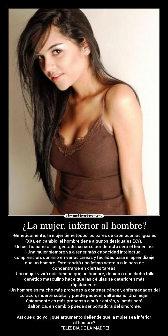 ¿La mujer, inferior al hombre? - 