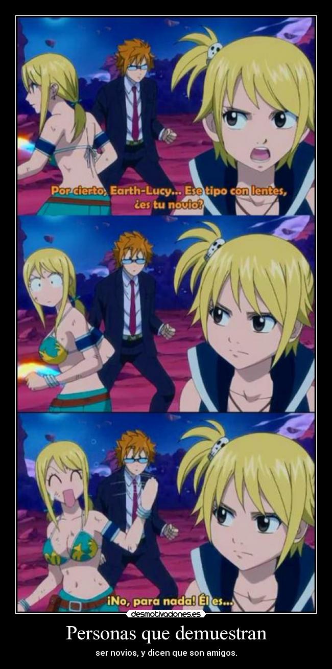 Personas que demuestran - ser novios, y dicen que son amigos.