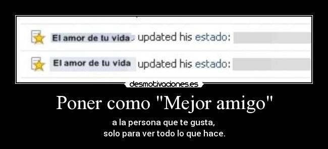Poner como Mejor amigo - 