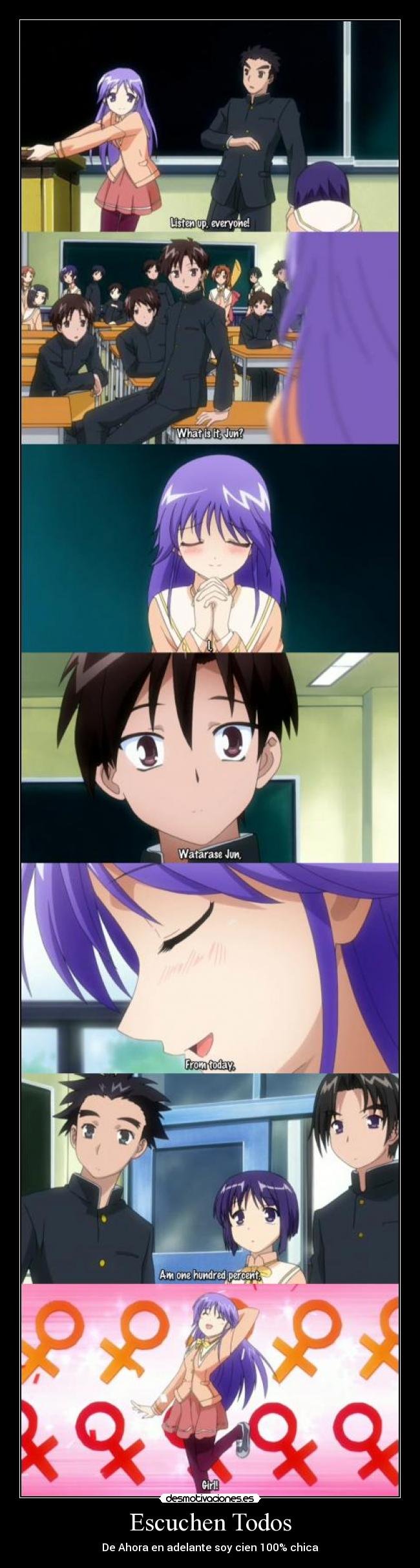 Escuchen Todos - De Ahora en adelante soy cien 100% chica