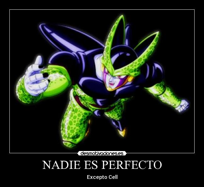 carteles cell dragon ball desmotivaciones