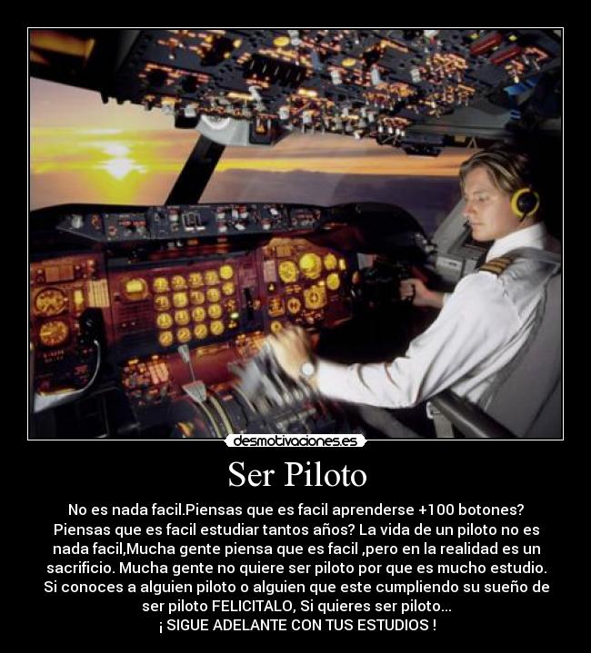 carteles piloto desmotivaciones