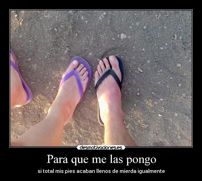 Para que me las pongo -