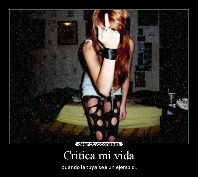 Critica mi vida -