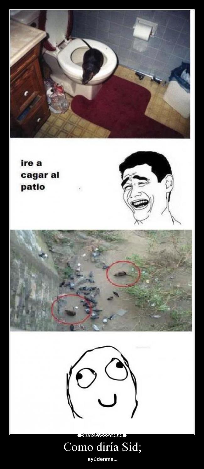 Como diría Sid; - ayúdenme...