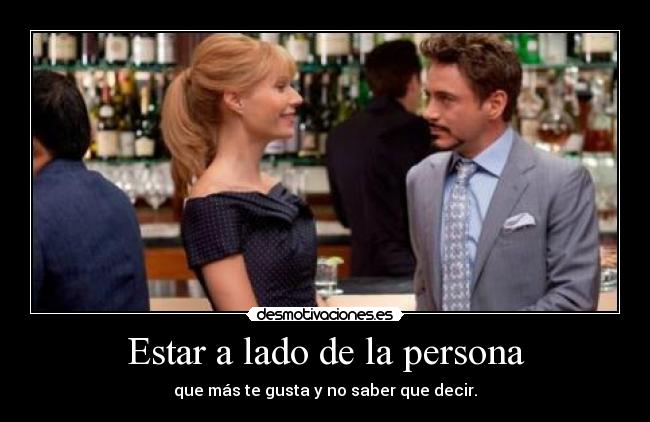 Estar a lado de la persona - 