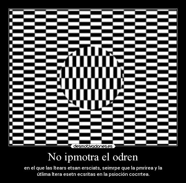 No ipmotra el odren -