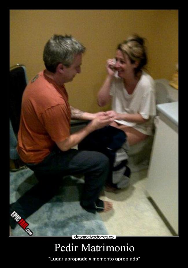 Pedir Matrimonio - Lugar apropiado y momento apropiado