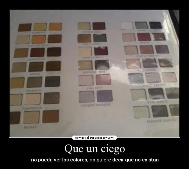 carteles ciego colores desmotivaciones