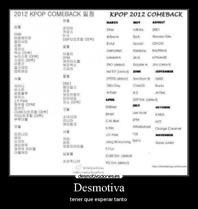 Desmotiva - tener que esperar tanto ♥