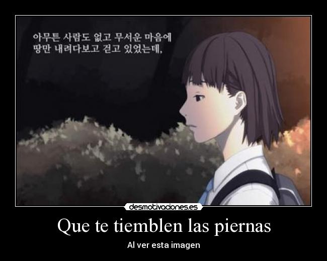 Que te tiemblen las piernas - 