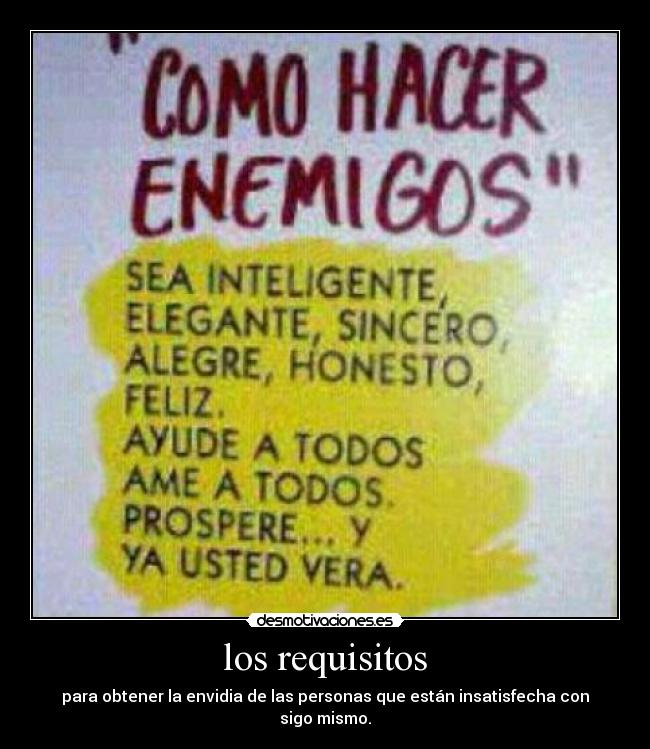 carteles como hacer enemigos desmotivaciones