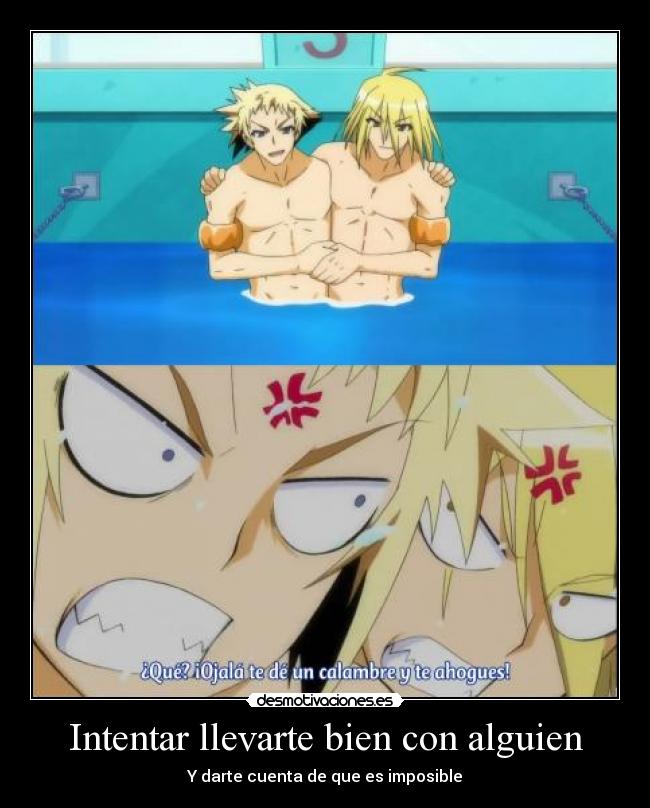 Intentar llevarte bien con alguien -