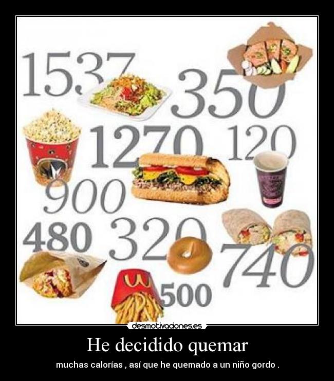 carteles caloriassss desmotivaciones