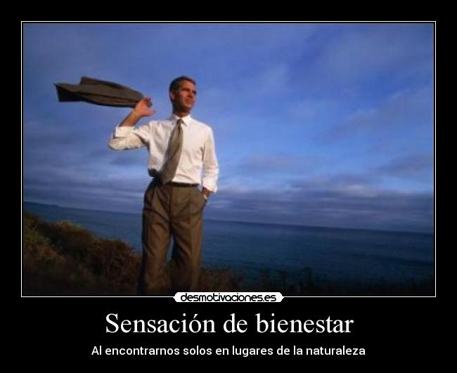 Sensación de bienestar - 