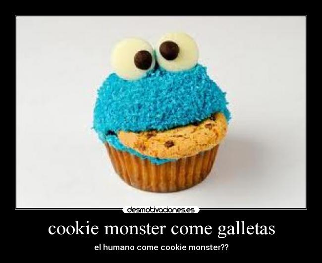 cookie monster come galletas -