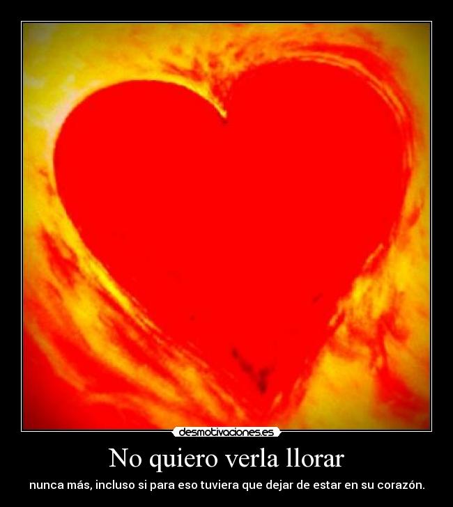 No quiero verla llorar - 