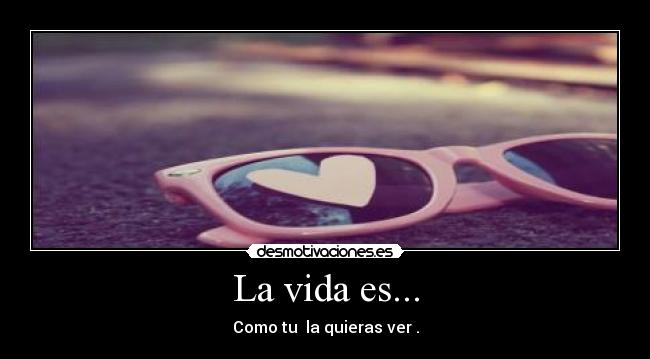 La vida es... -