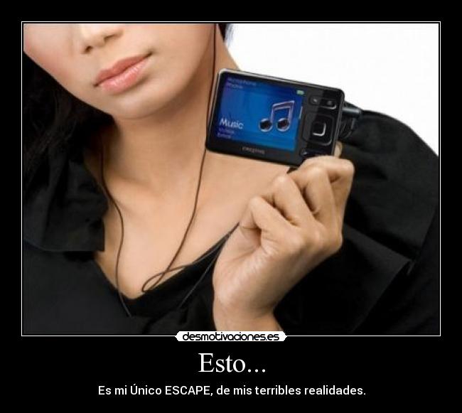 Esto... - Es mi Único ESCAPE, de mis terribles realidades.