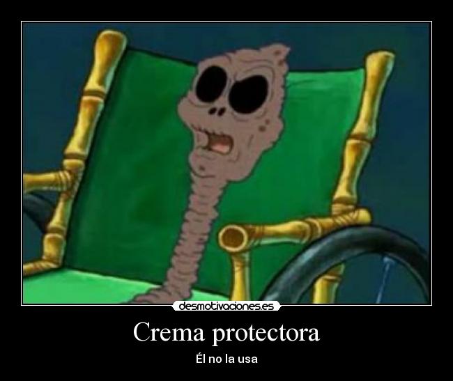 Crema protectora - Él no la usa
