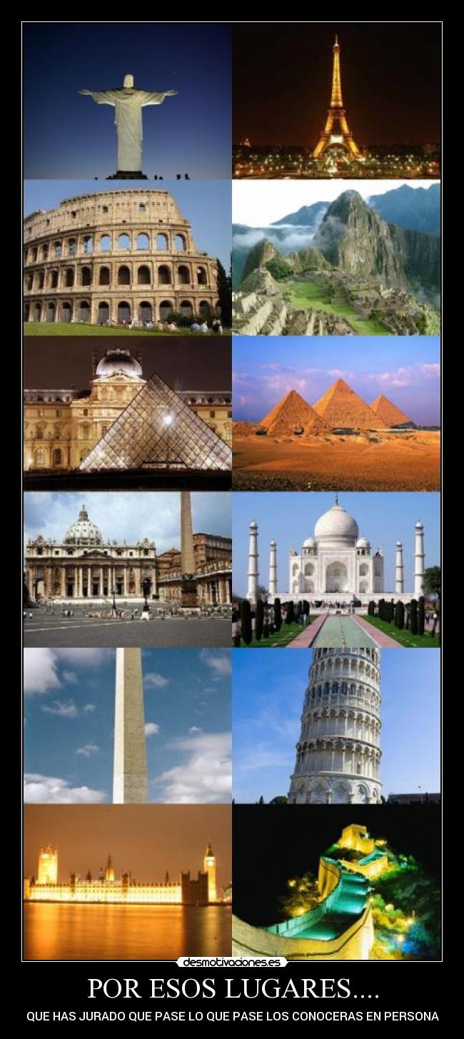 POR ESOS LUGARES.... -