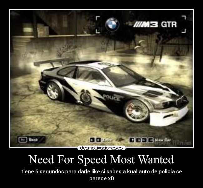 carteles nfs most wanted desmotivaciones