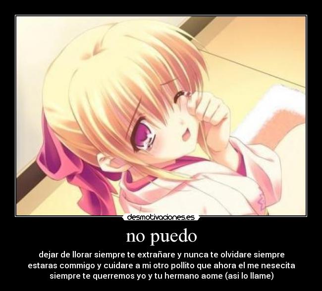 carteles puedo anime pollito aome cuidare desmotivaciones