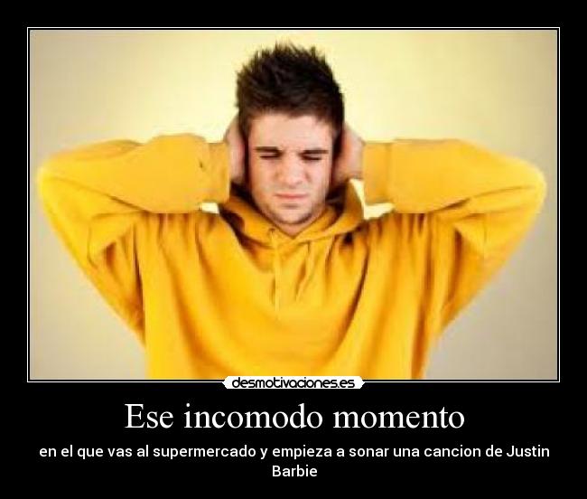 Ese incomodo momento -