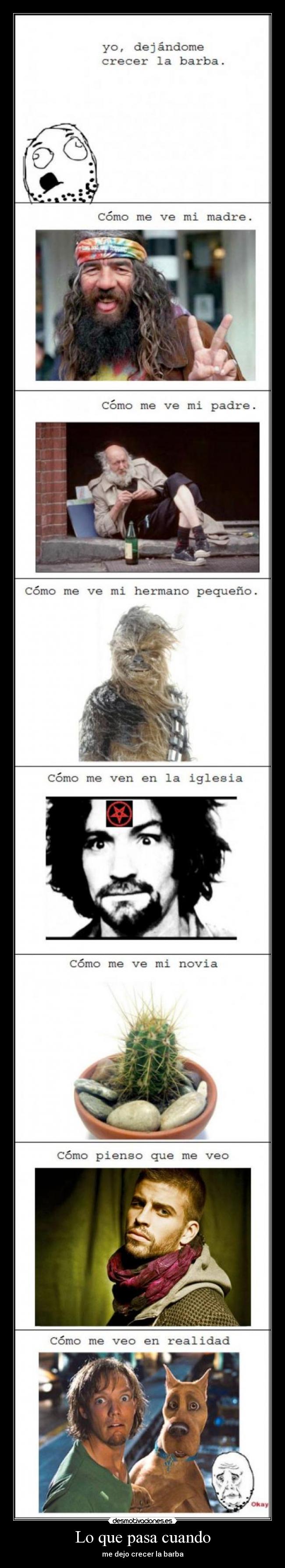 Lo que pasa cuando - me dejo crecer la barba