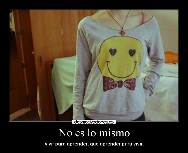 No es lo mismo - 