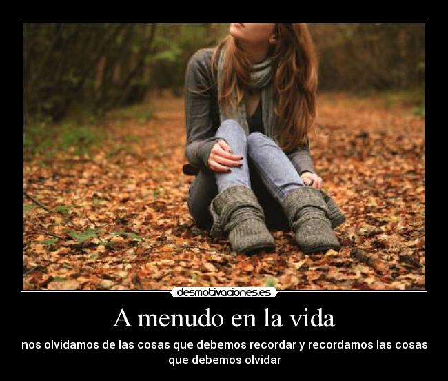 A menudo en la vida -