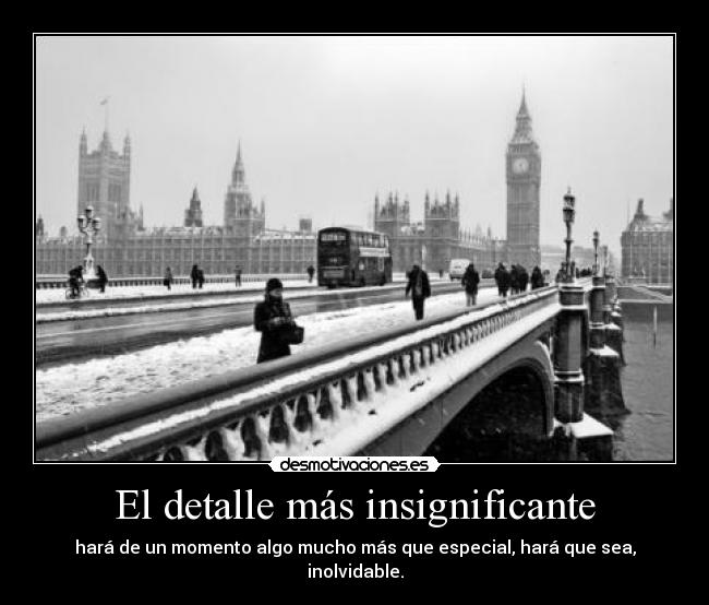 El detalle más insignificante - 