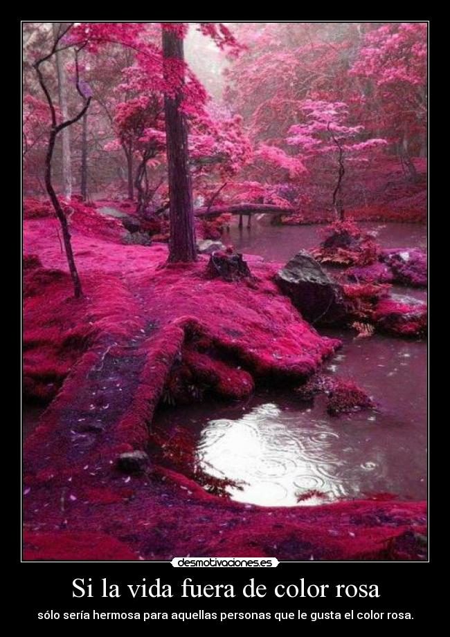 Si la vida fuera de color rosa -