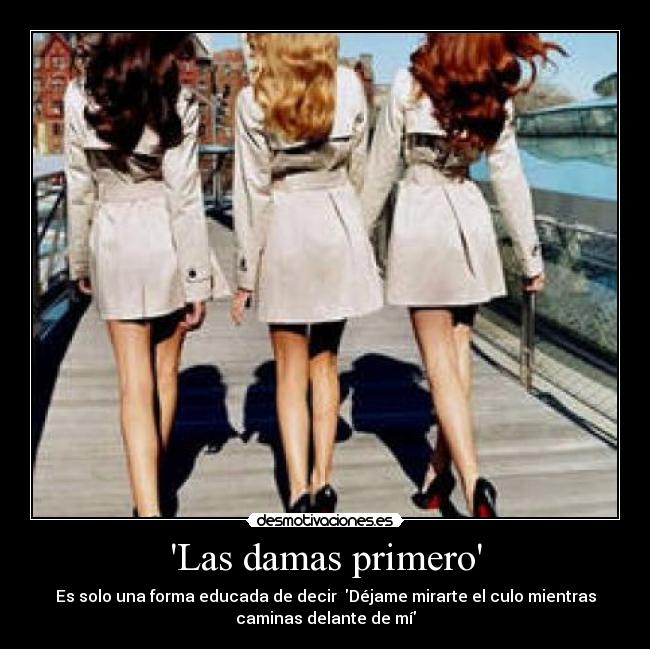 Las damas primero -
