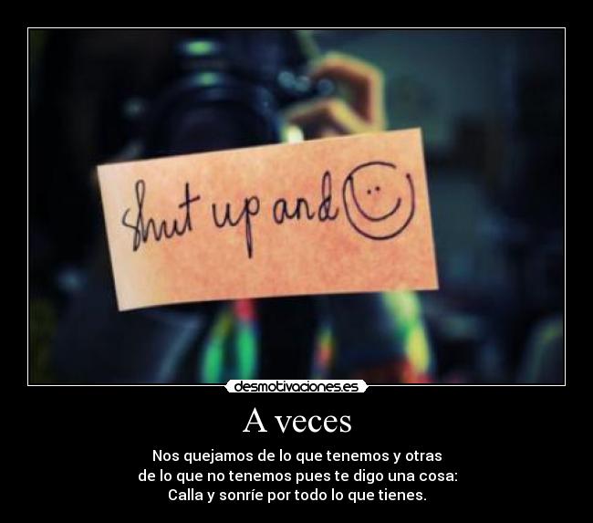 A veces -