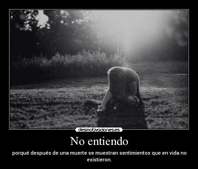 No entiendo - 