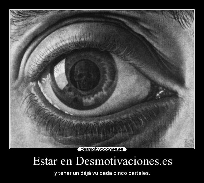 Estar en Desmotivaciones.es - y tener un déjà vu cada cinco carteles.