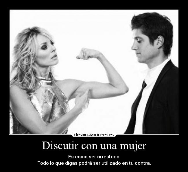 Discutir con una mujer - 