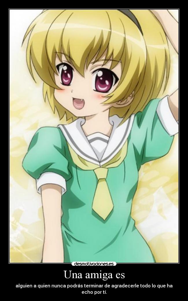 Una amiga es -
