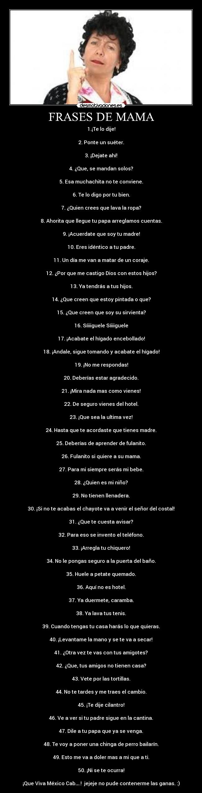 FRASES DE MAMA -