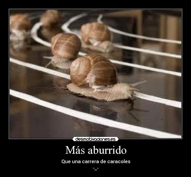 Más aburrido - 