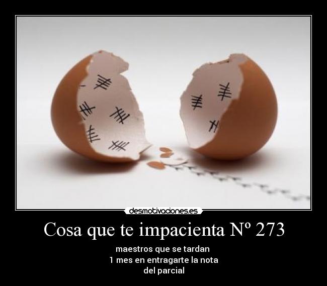 Cosa que te impacienta Nº 273 - 