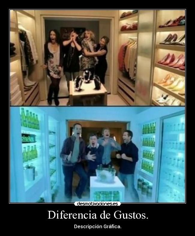 Diferencia de Gustos. - Descripción Gráfica.