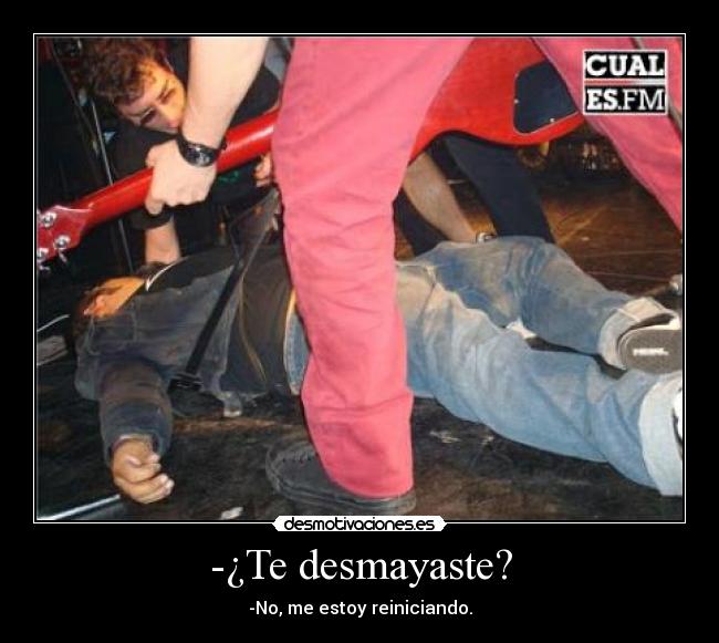 carteles desmayaste desmotivaciones