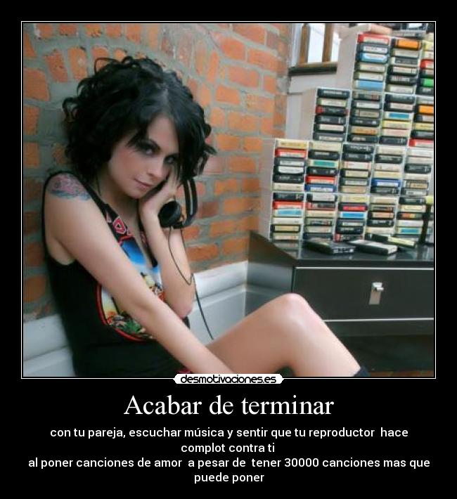 Acabar de terminar -